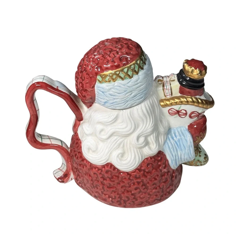 Avon China Santa Claus Nutcracker Creamer Pitcher‎ Christmas Collectible Novelty